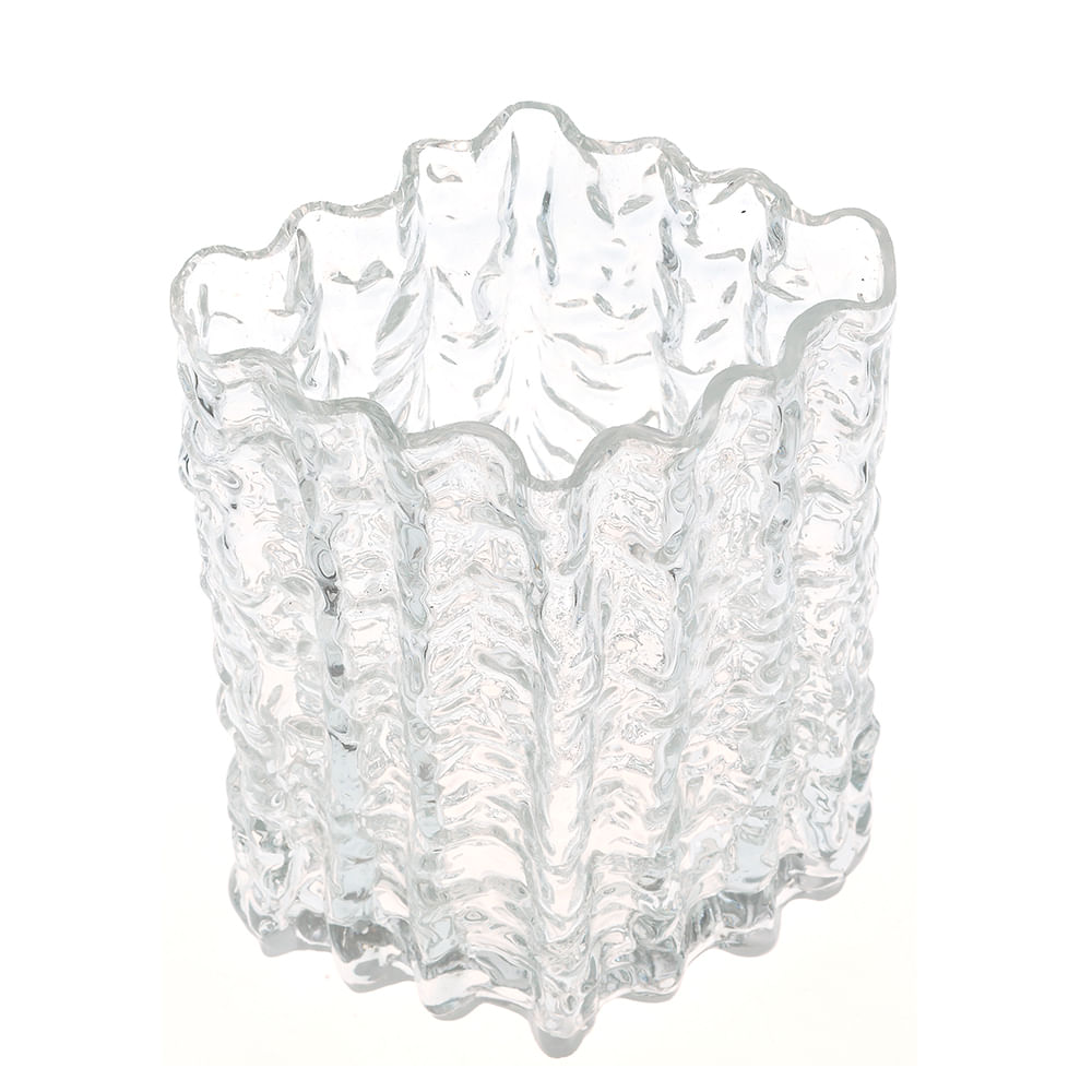 Vaza din sticla transparenta 21 cm - 1 | YEO