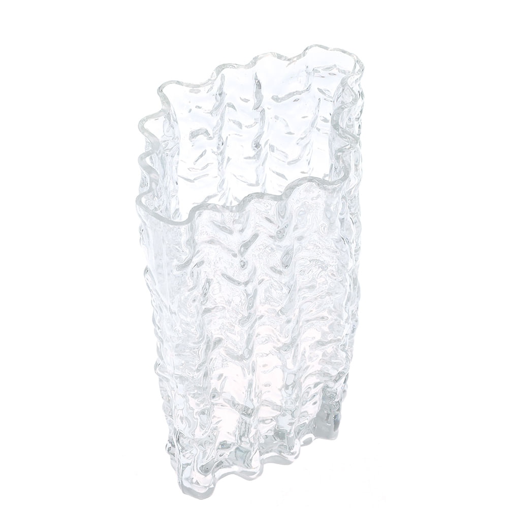 Vaza din sticla transparenta 21 cm - 2 | YEO