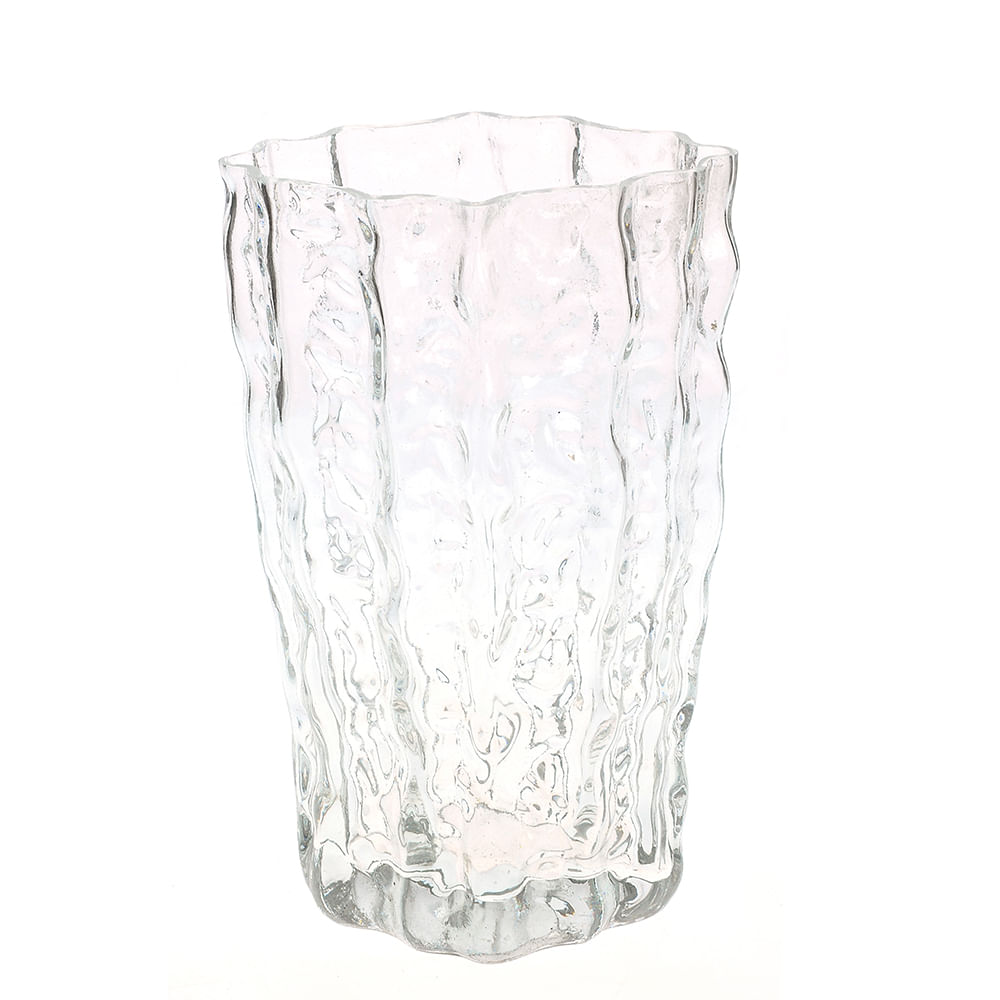 Vaza din sticla transparenta 23 cm - 2 | YEO
