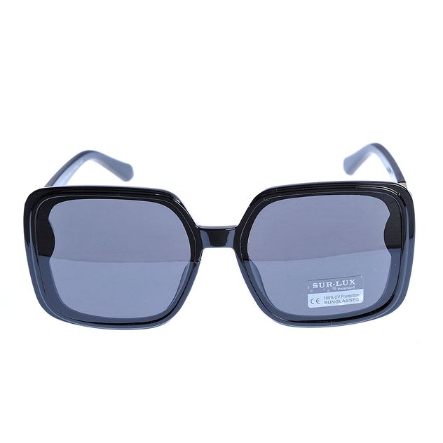 Ochelari de soare polarizati negri si lentile patrate