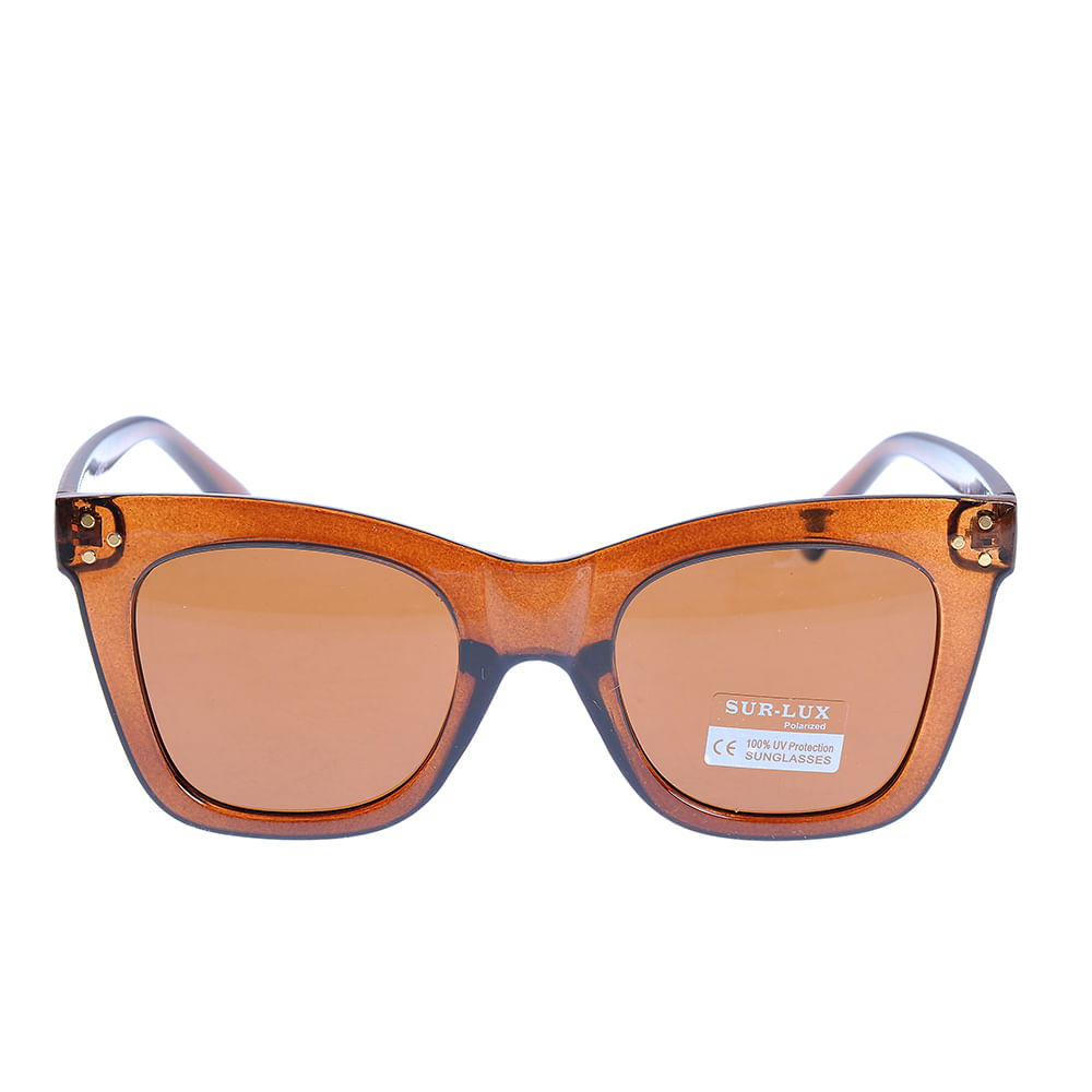 Ochelari de soare maro polarizati si protectie UV 100%