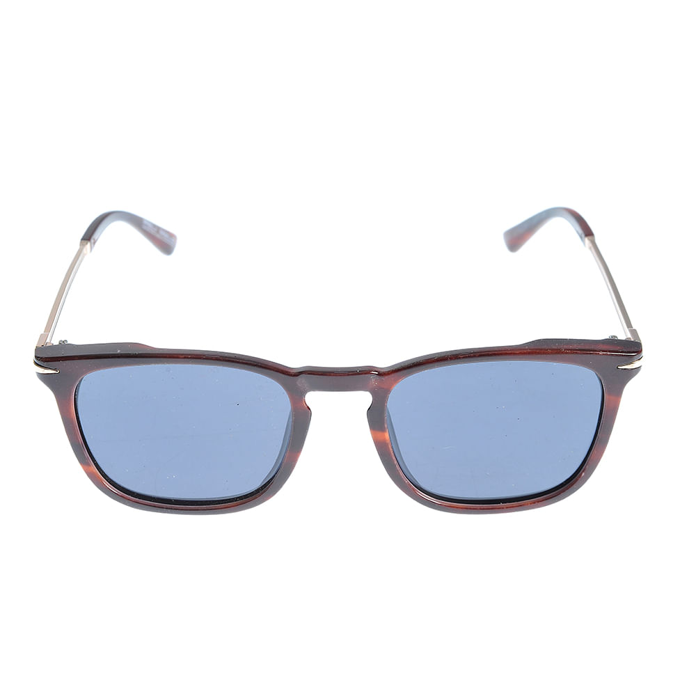 Ochelari de soare grena cu lentile albastre - 3 | YEO