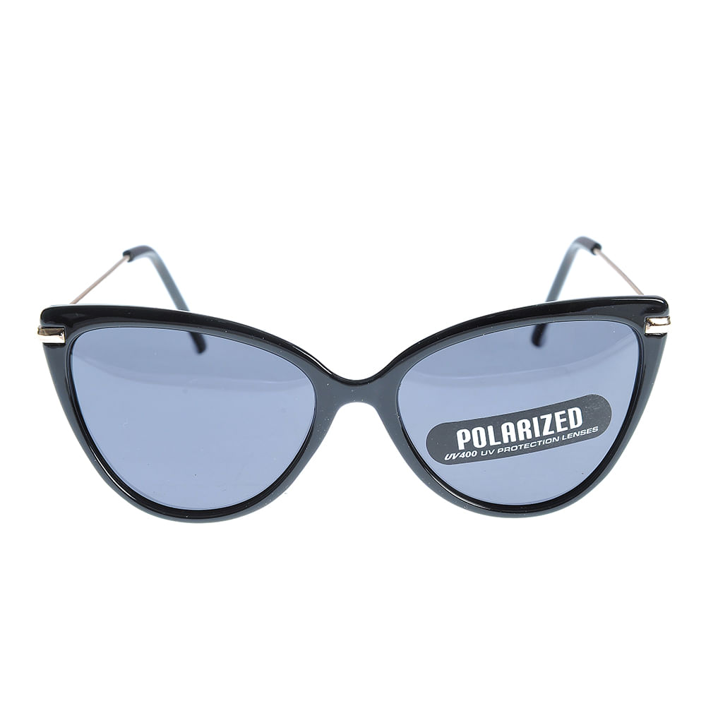 Ochelari de soare polarizati negri stil Cat Eye