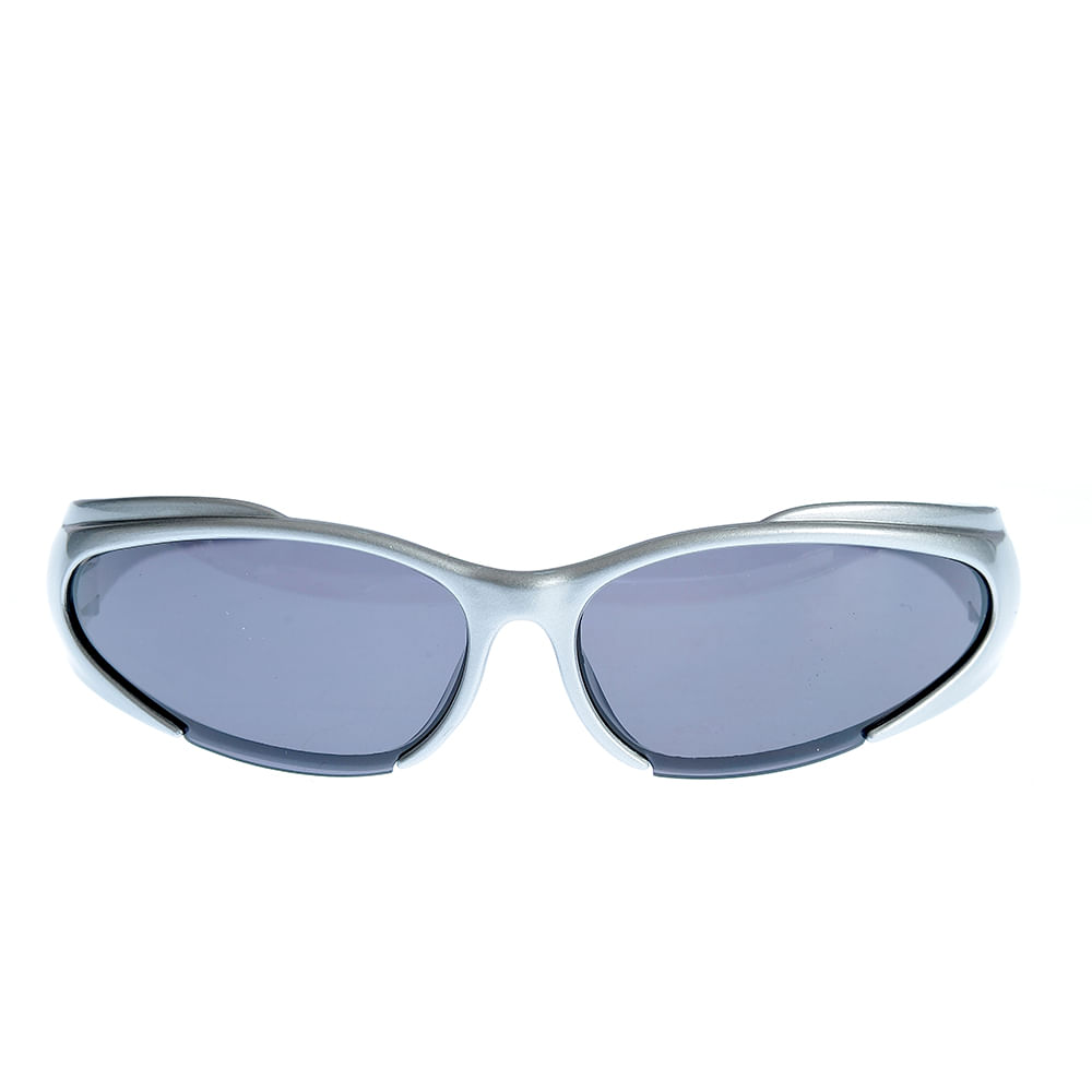Ochelari de soare argintii cu lentile alungite