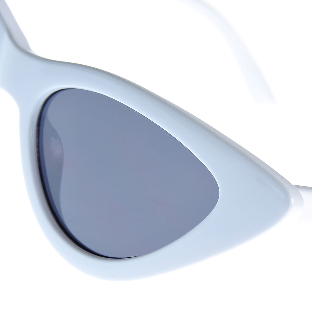Ochelari de soare albi cu lentile Cat Eye - 2 | YEO
