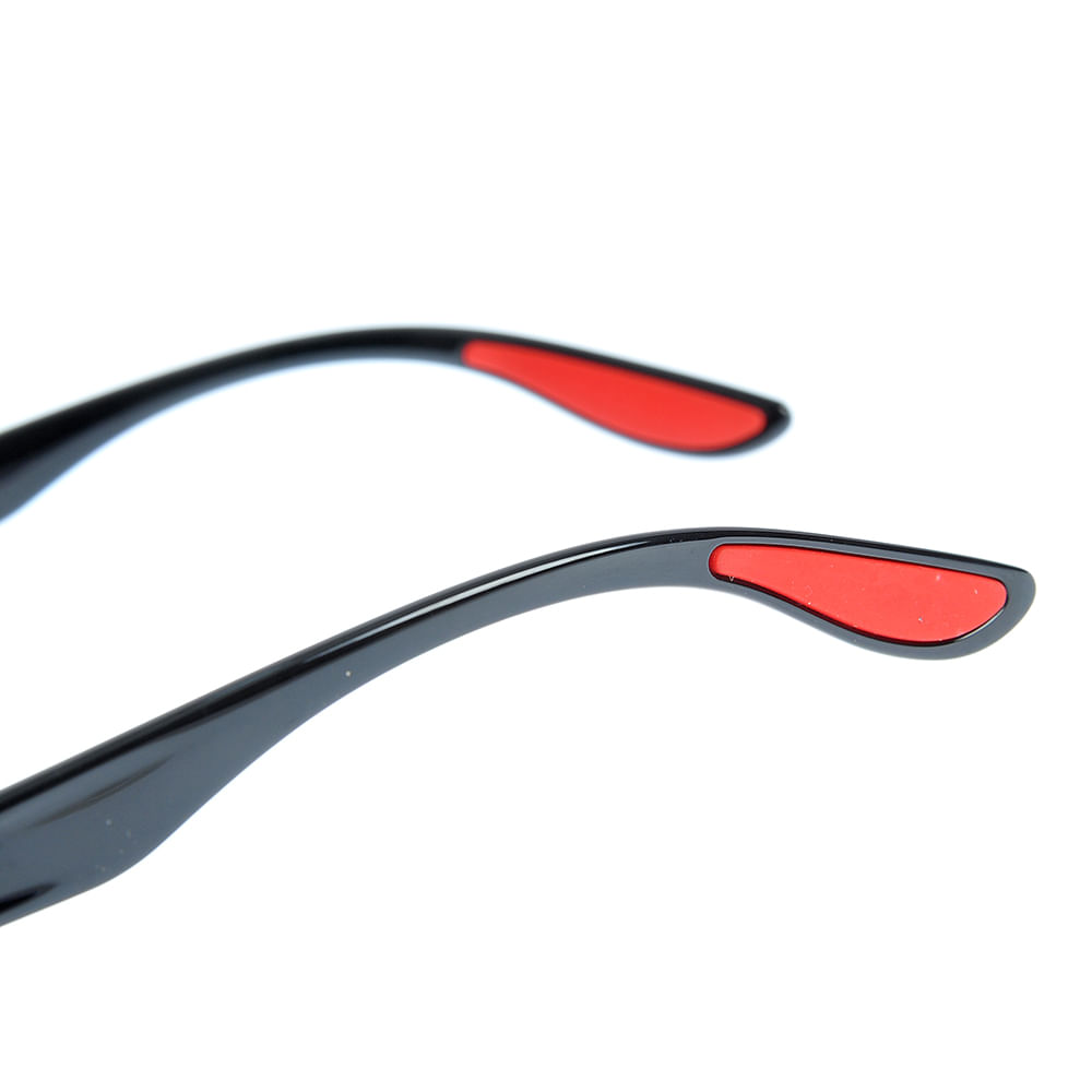 Ochelari de soare negri cu contur auriu - 3 | YEO