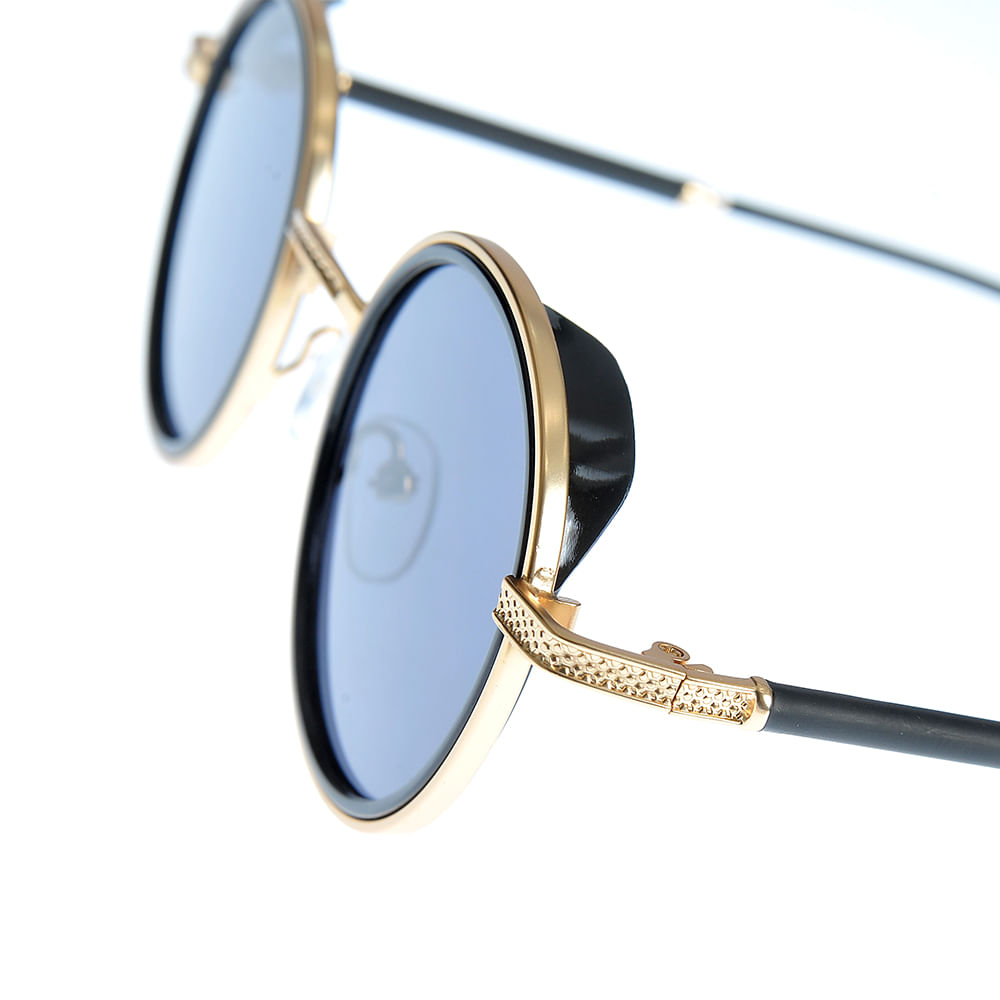 Ochelari de soare negri cu lentile rotunde - 2 | YEO