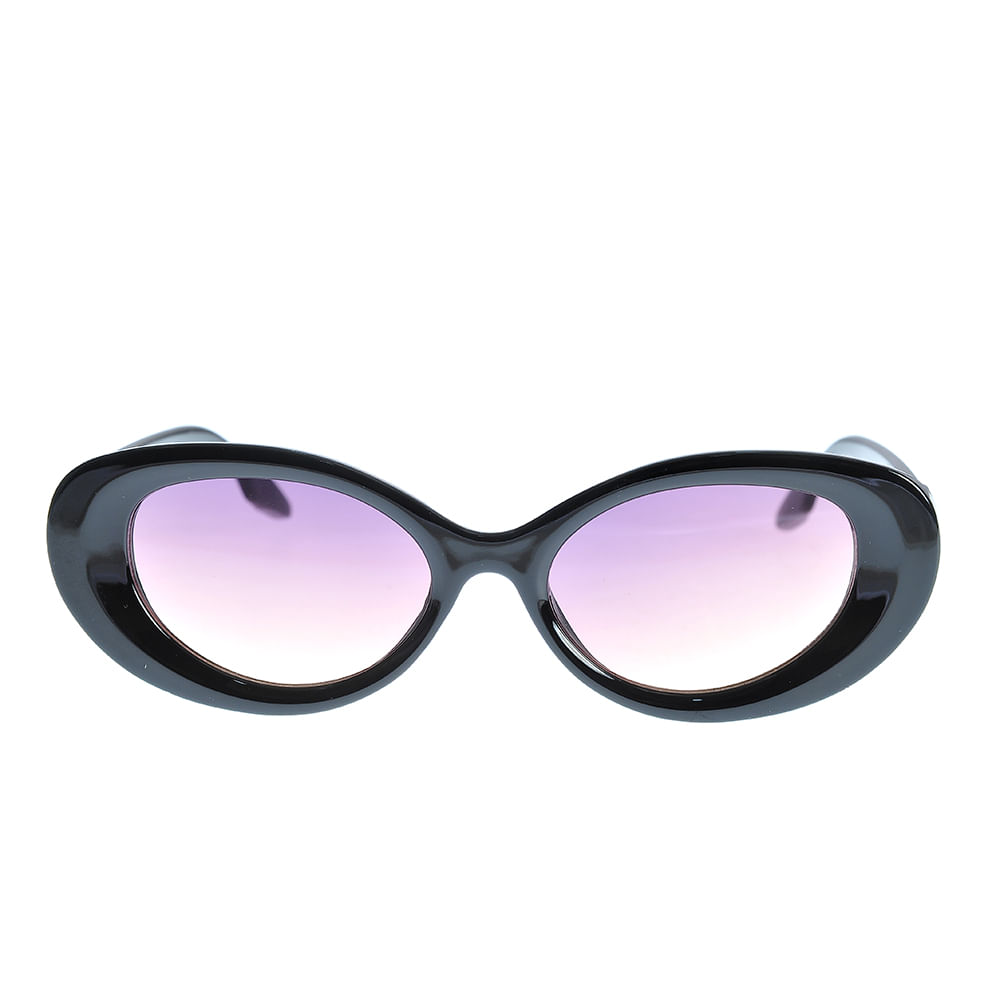 Ochelari de soare negri si lentile roz