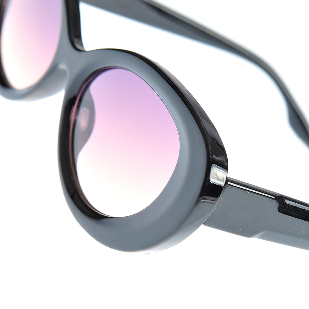 Ochelari de soare negri si lentile roz - 2 | YEO