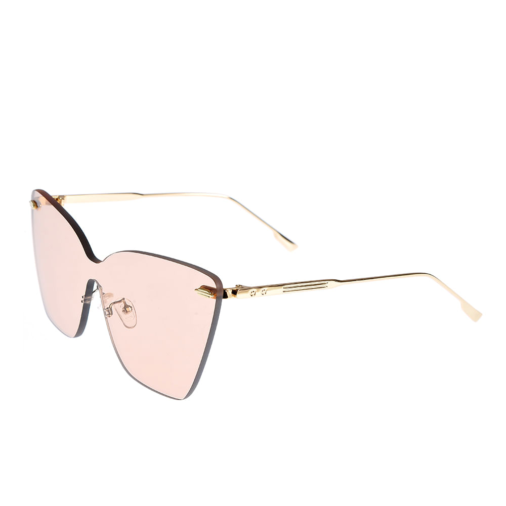 Ochelari de soare roz cu lentile mari - 1 | YEO