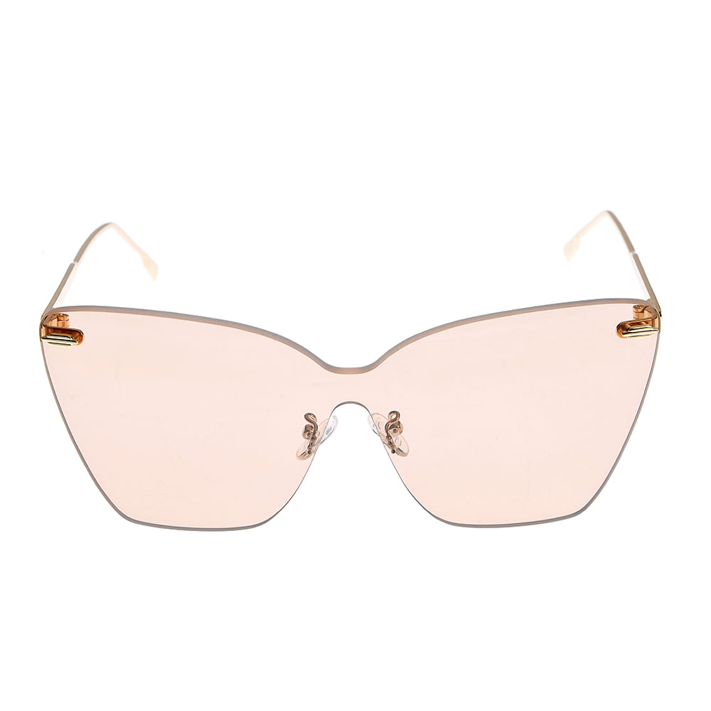 Ochelari de soare roz cu lentile mari - 3 | YEO