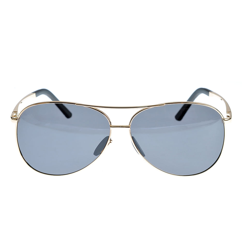 Ochelari de soare aurii tip police