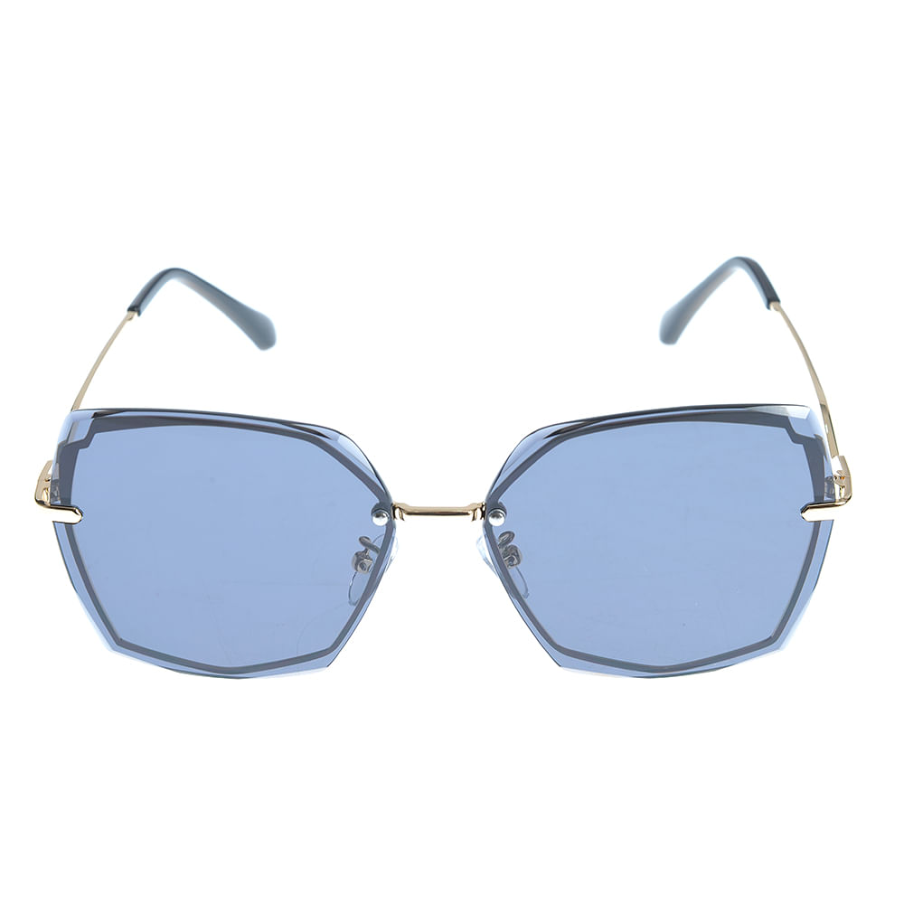 Ochelari de soare negri cu lentile hexagon - 3 | YEO