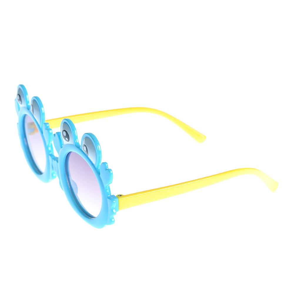 Ochelari de soare albastri cu lentile in forma de rac - 1 | YEO