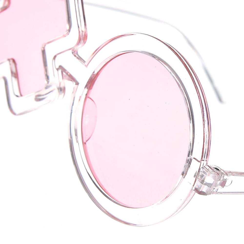 Ochelari de soare roz lentile X si O - 2 | YEO