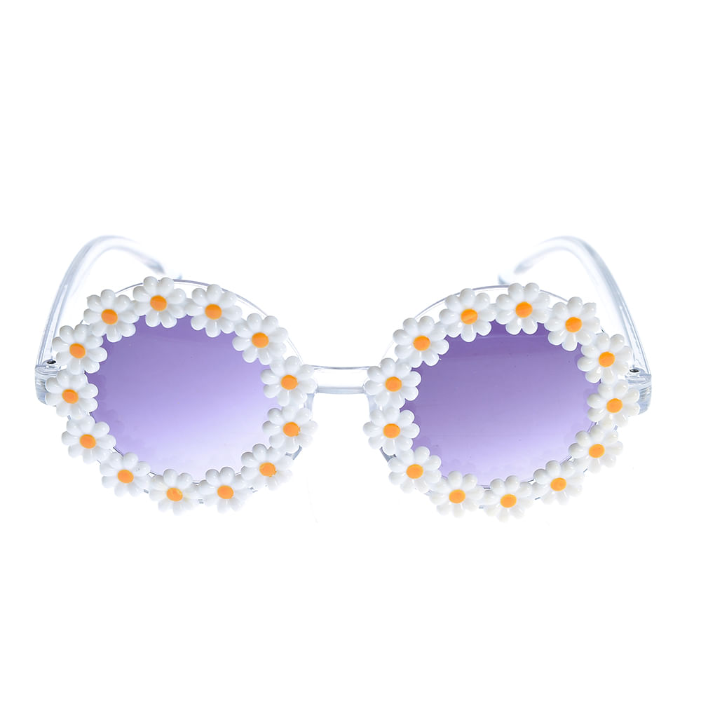Ochelari de soare cu flori albe - 3 | YEO