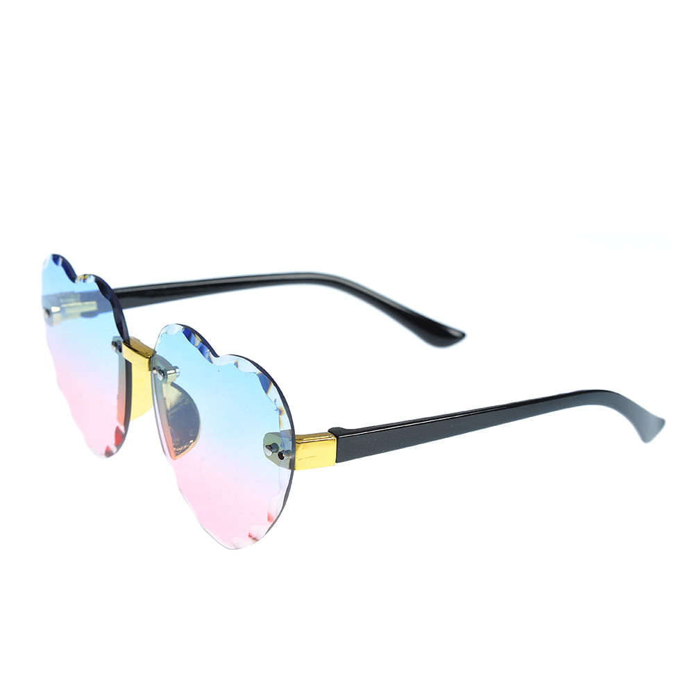 Ochelari de soare bicolori cu lentile forma inima - 1 | YEO