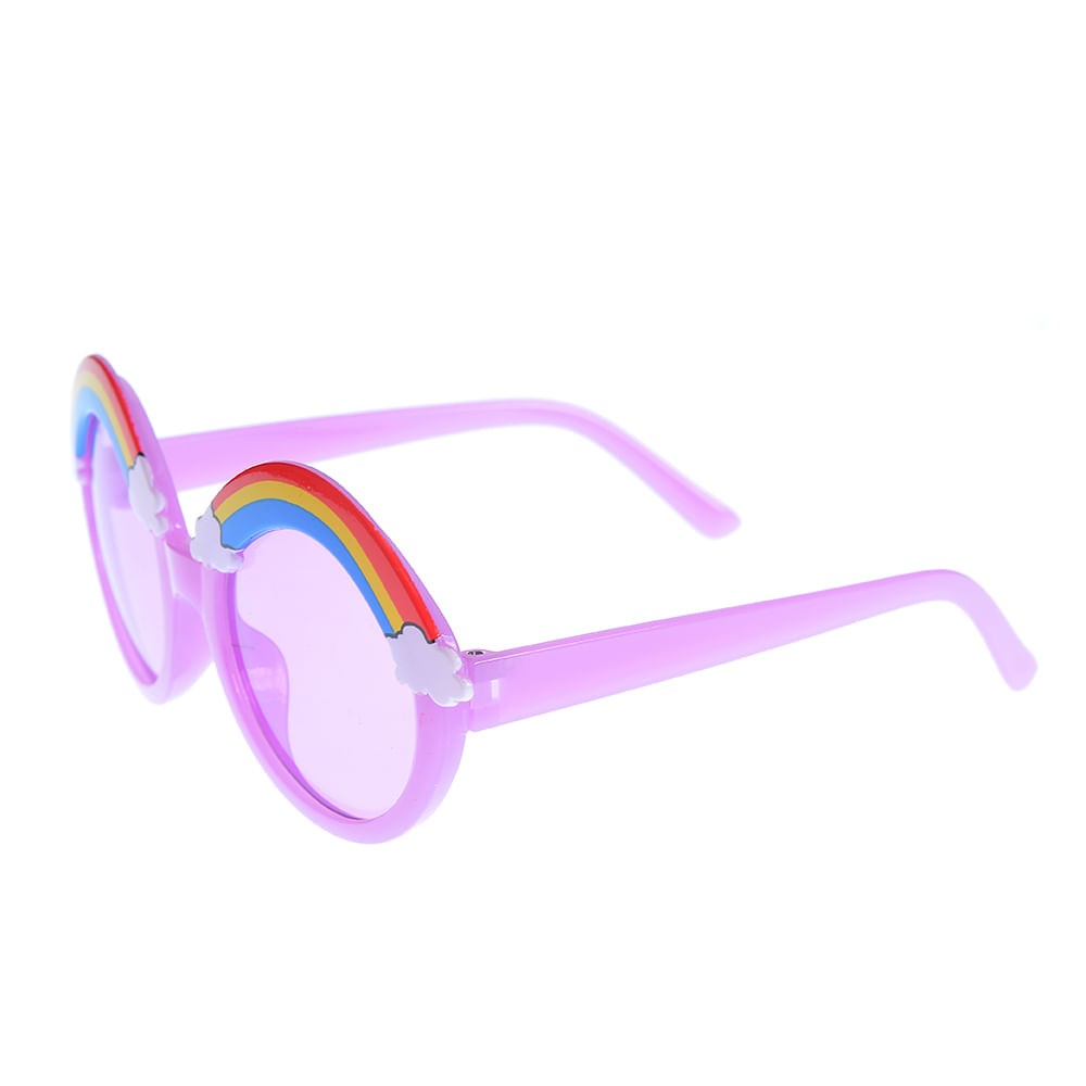 Ochelari de soare mov cu curcubeu - 1 | YEO
