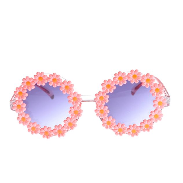 Ochelari de soare cu flori roz