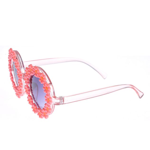 Ochelari de soare cu flori roz