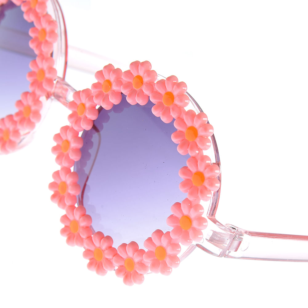 Ochelari de soare cu flori roz - 2 | YEO