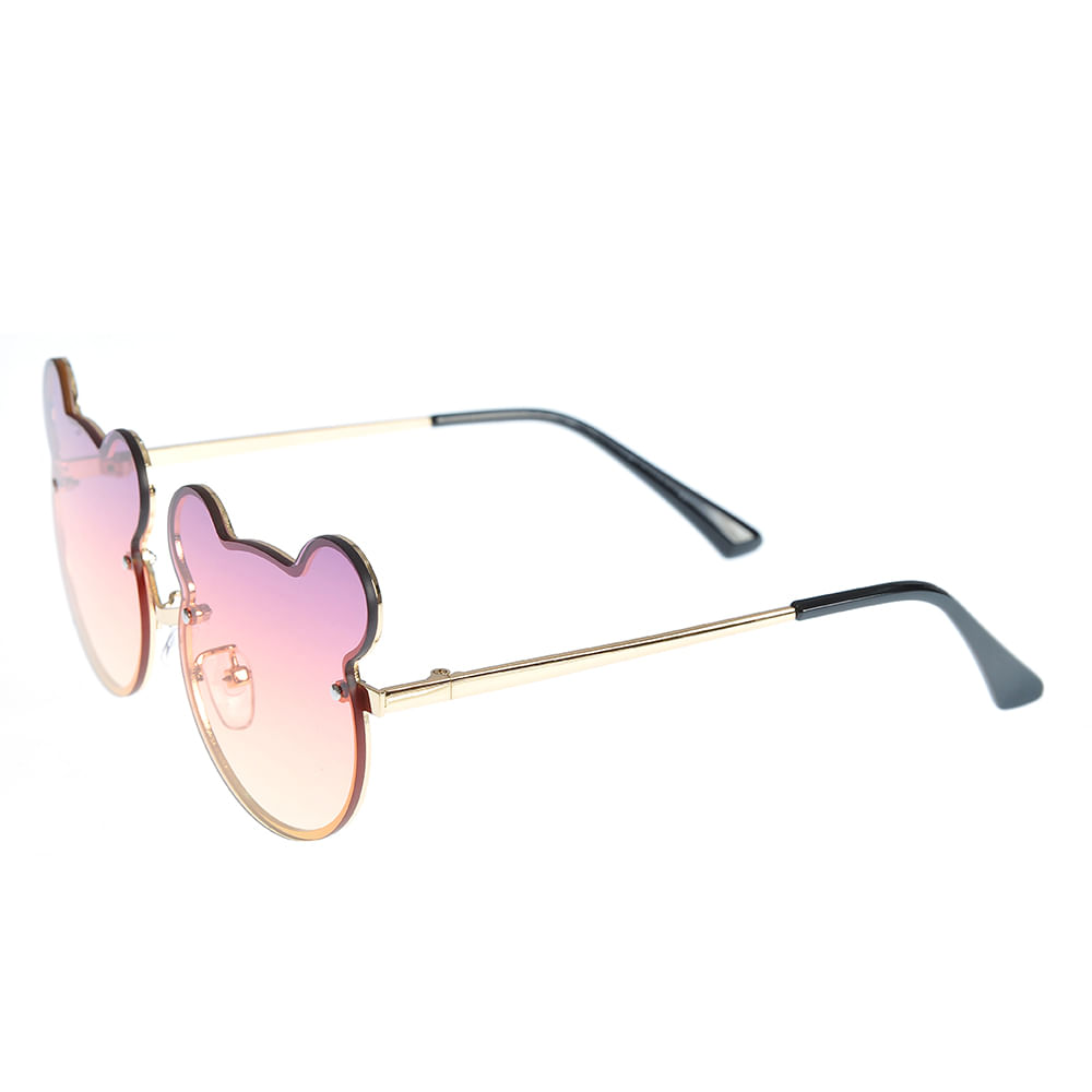 Ochelari de soare roz cu lentile  forma ursulet - 1 | YEO