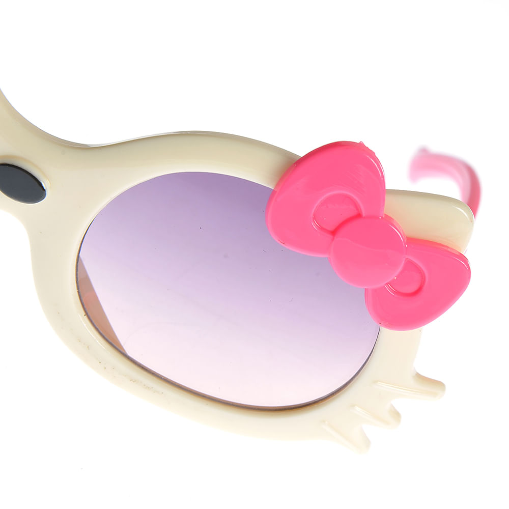 Ochelari de soare bej forma pisica - 2 | YEO