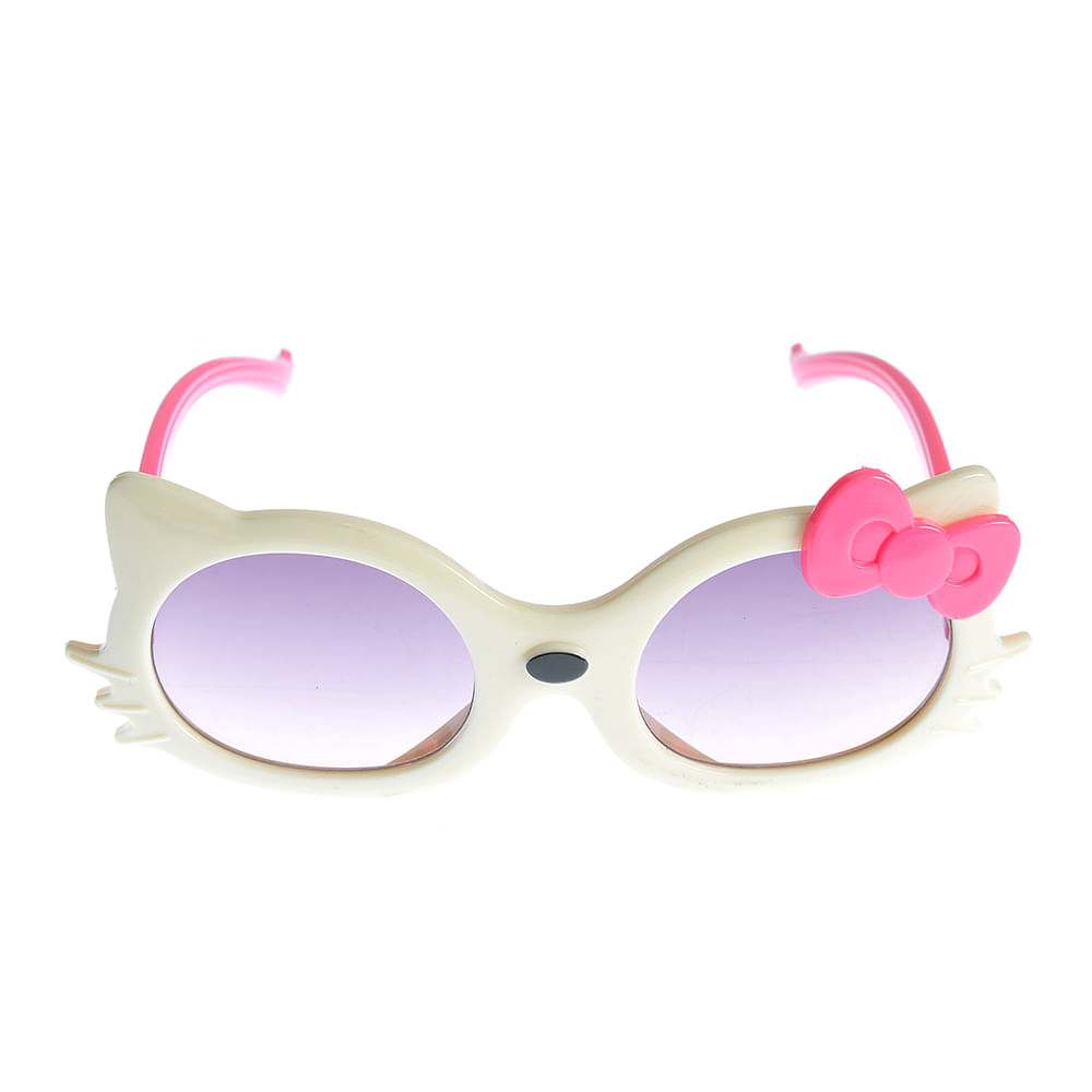 Ochelari de soare bej forma pisica - 3 | YEO