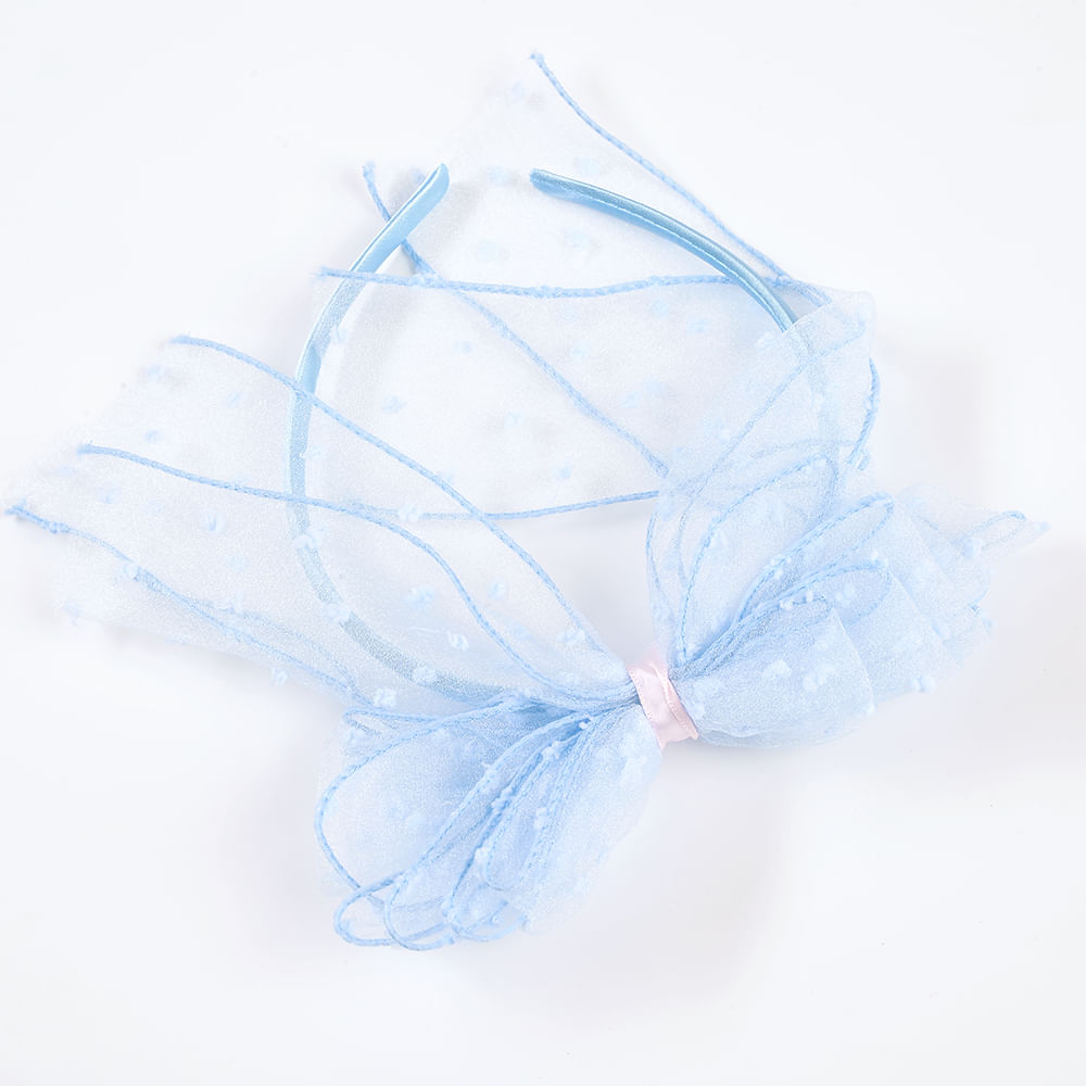 Bentita bleu cu funda