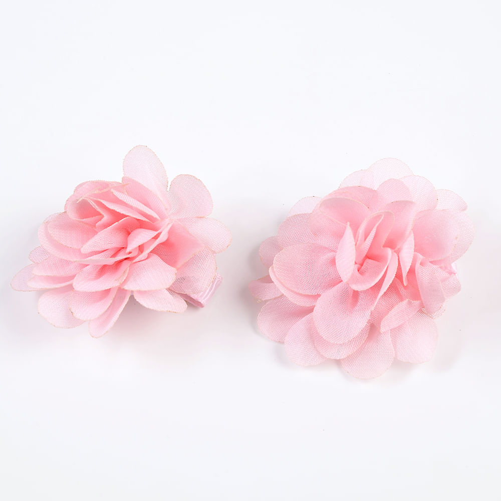 Set 2 agrafe flori roz