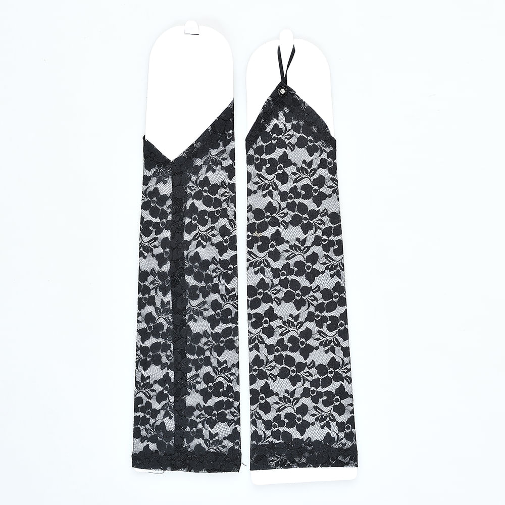 Manusi din dantela cu model floral - 2 | YEO
