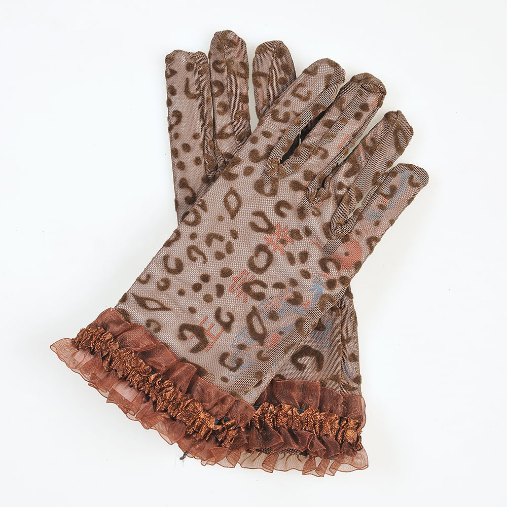 Manusi din plasa cu model animal print - 1 | YEO