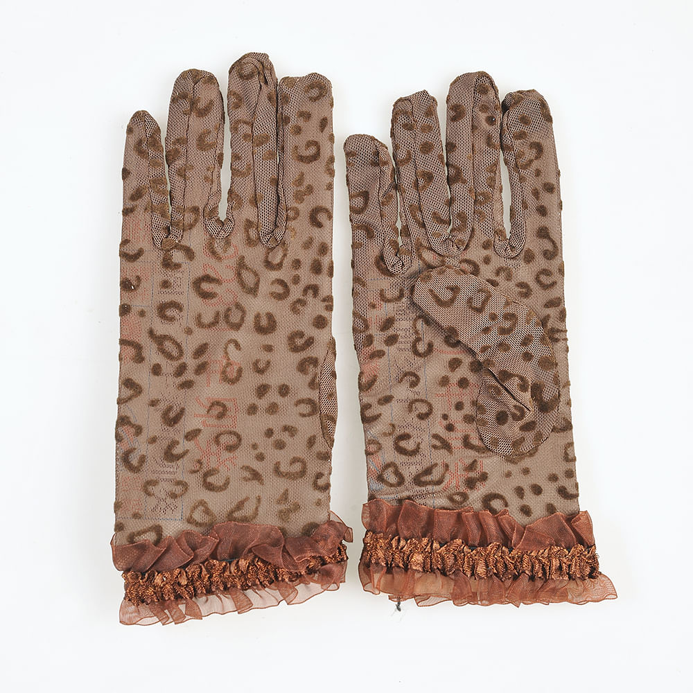 Manusi din plasa cu model animal print - 3 | YEO