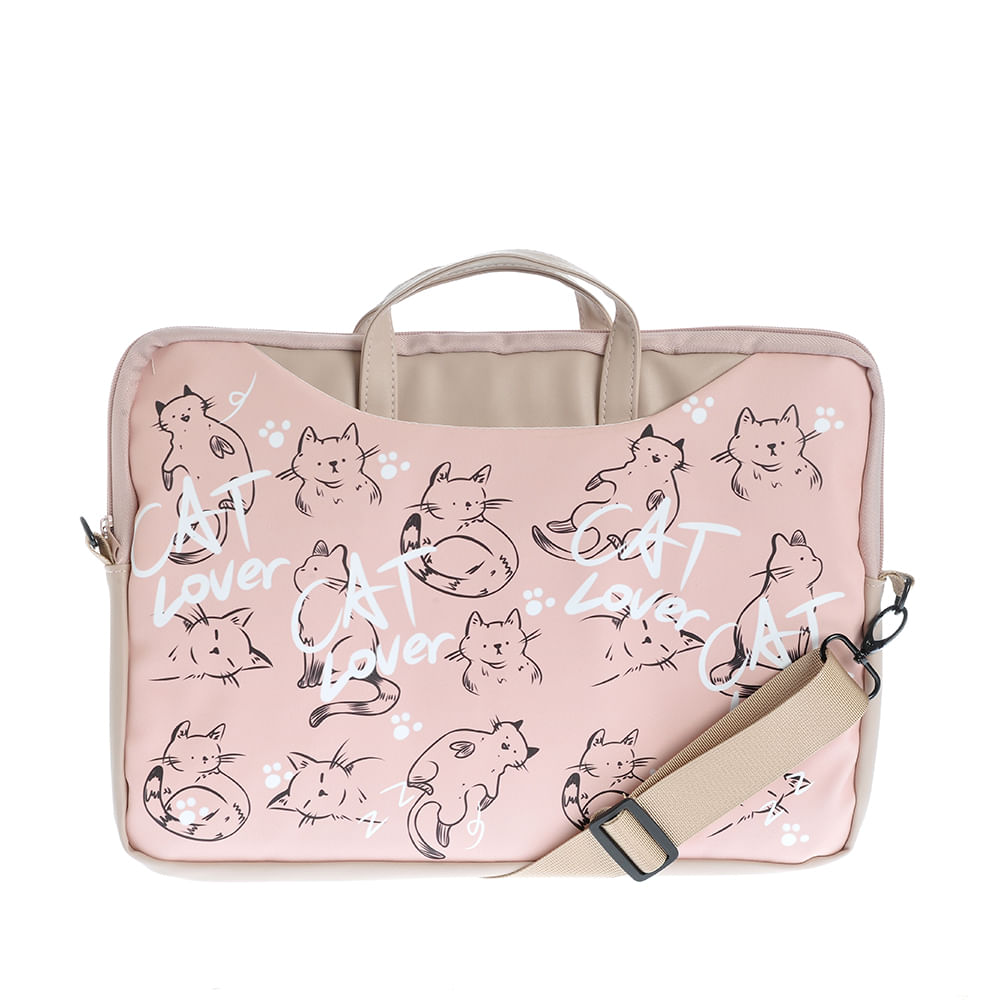Geanta roz pentru laptop