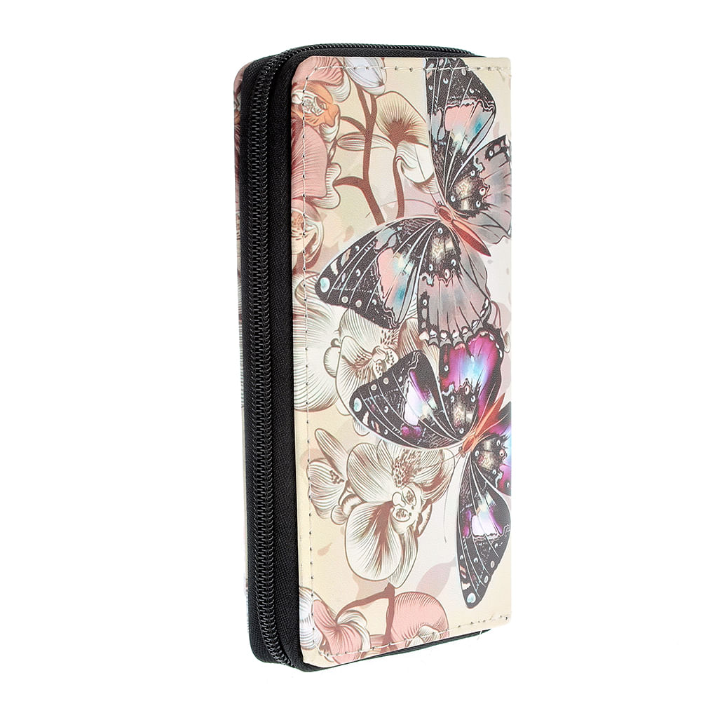 Portofel cu fluturi multicolori - 1 | YEO