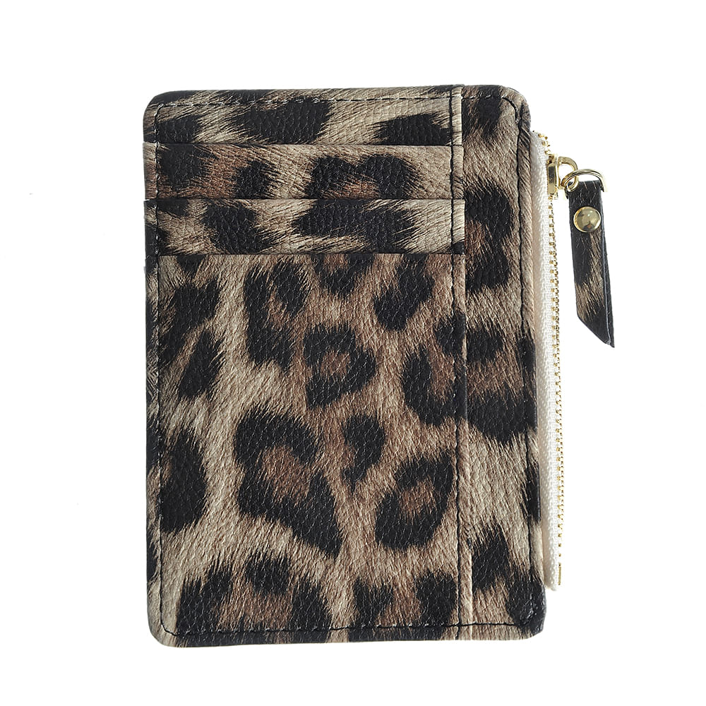 Portofel mini cu model animal print
