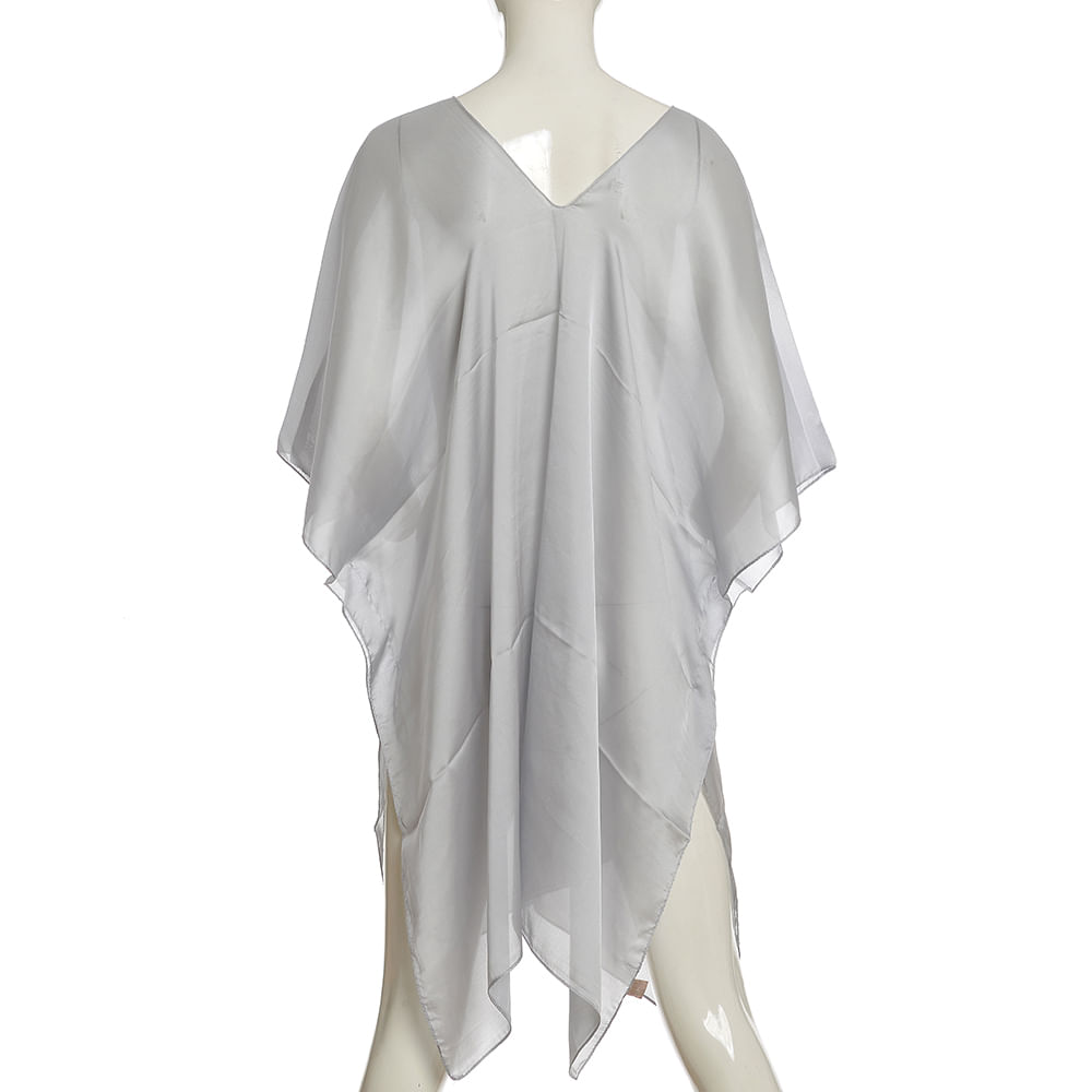 Poncho gri din vascoza - 2 | YEO