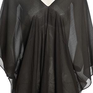 Poncho negru din vascoza