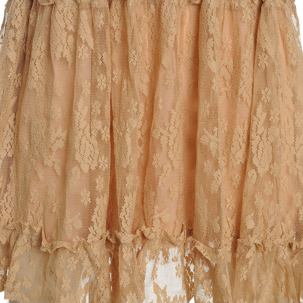 Rochie bej cu dantela - 1 | YEO