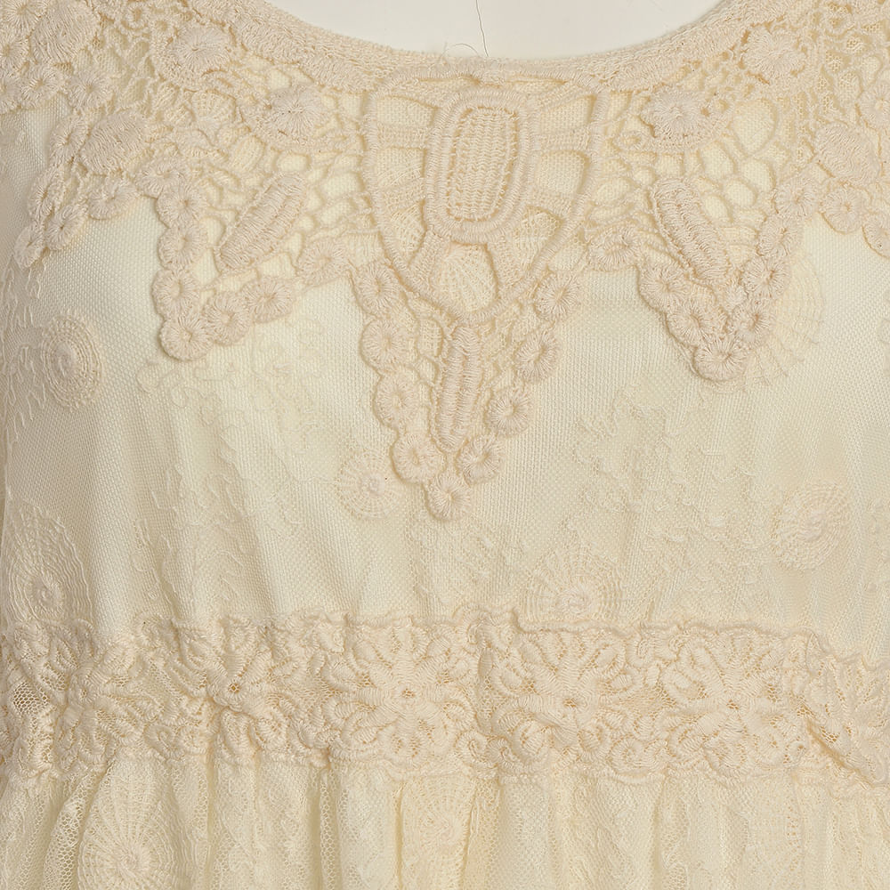 Rochie bej fara maneci - 1 | YEO