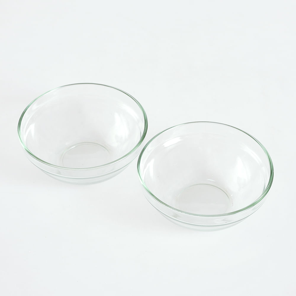 Set 2 boluri din sticla 12.5 cm - 2 | YEO