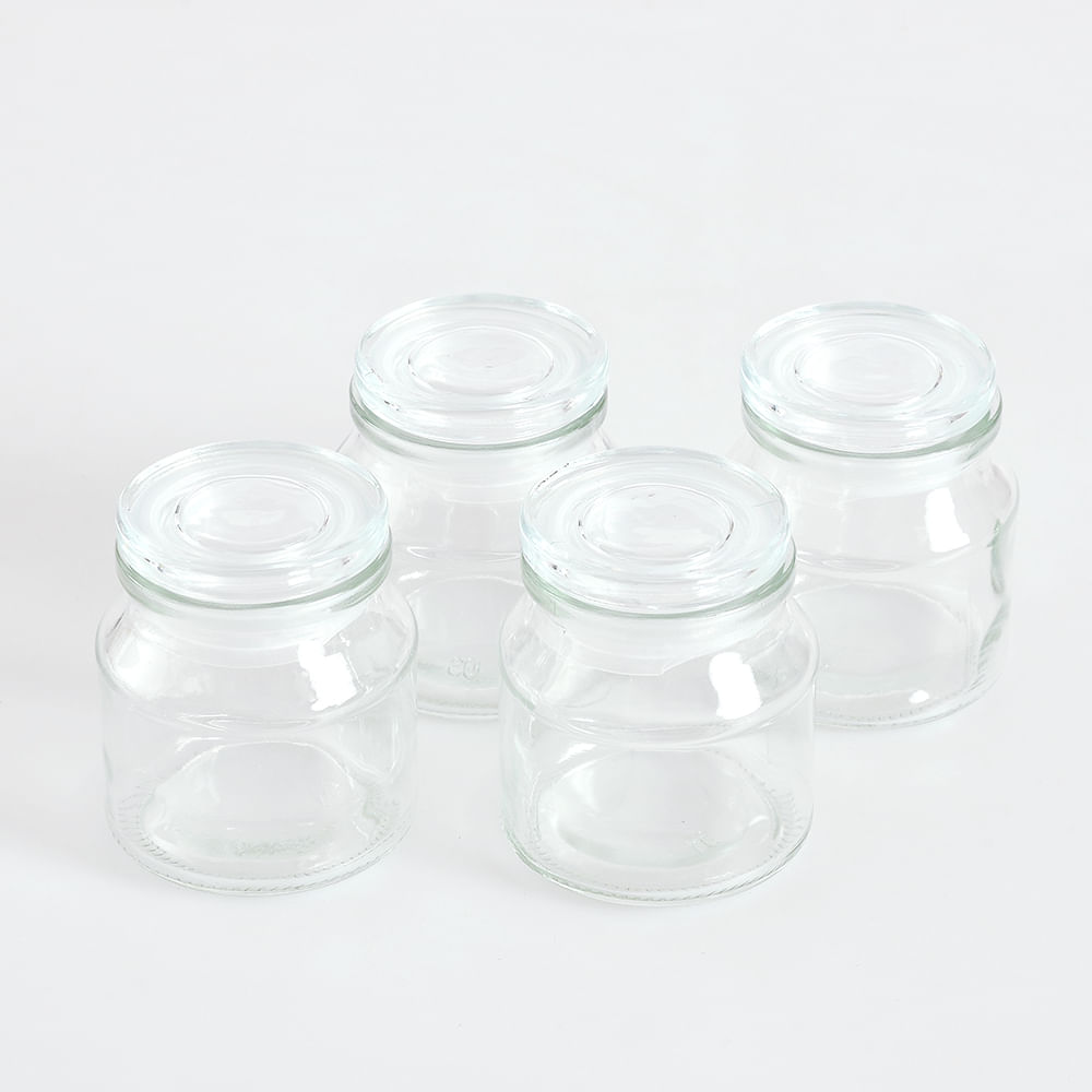 Set 4 mini borcane din sticla - 1 | YEO