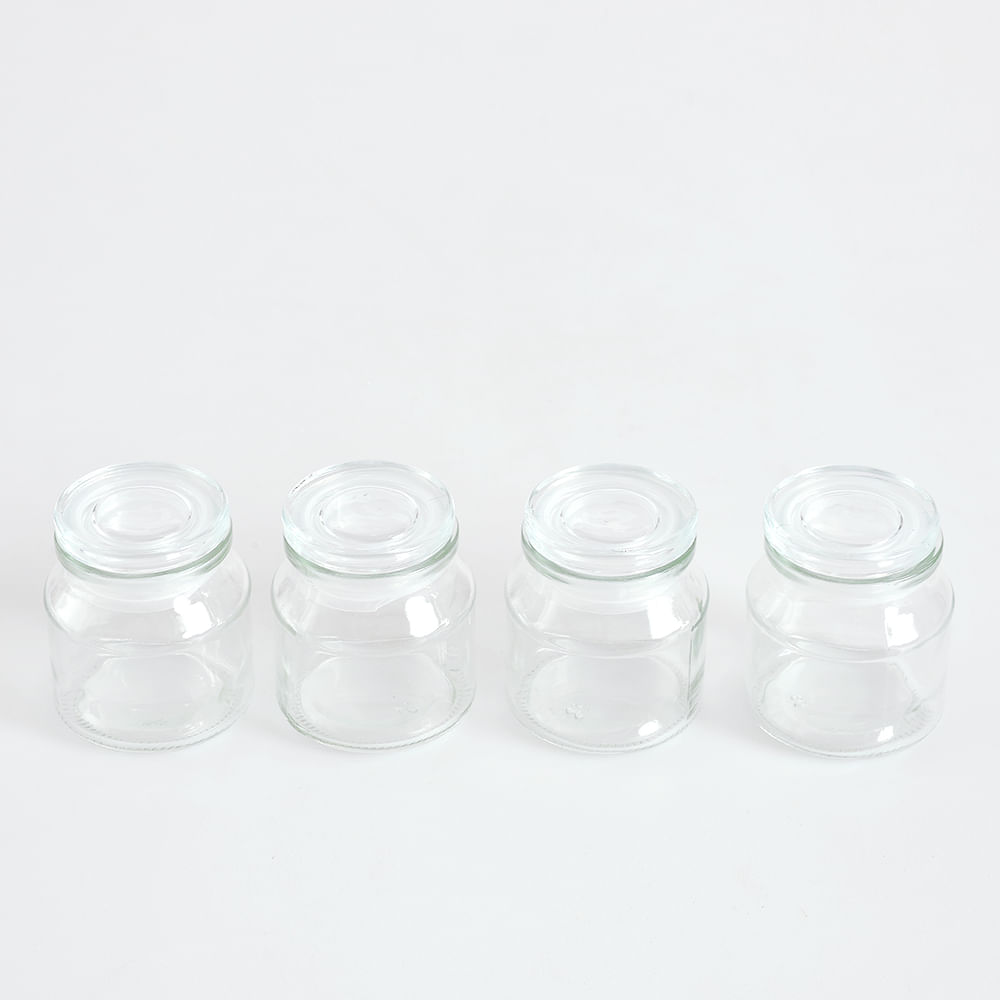 Set 4 mini borcane din sticla - 3 | YEO
