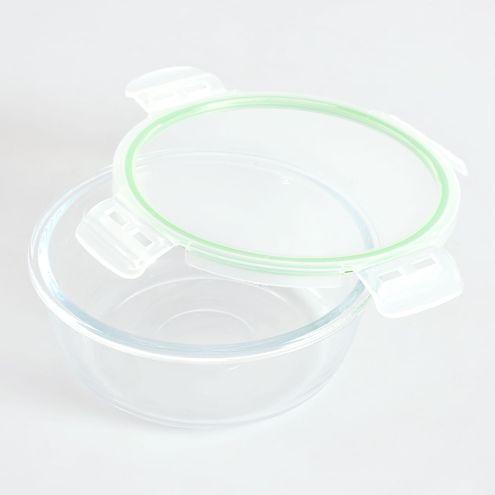 Caserola ermetica cu capac  verde 860 ml - 1 | YEO