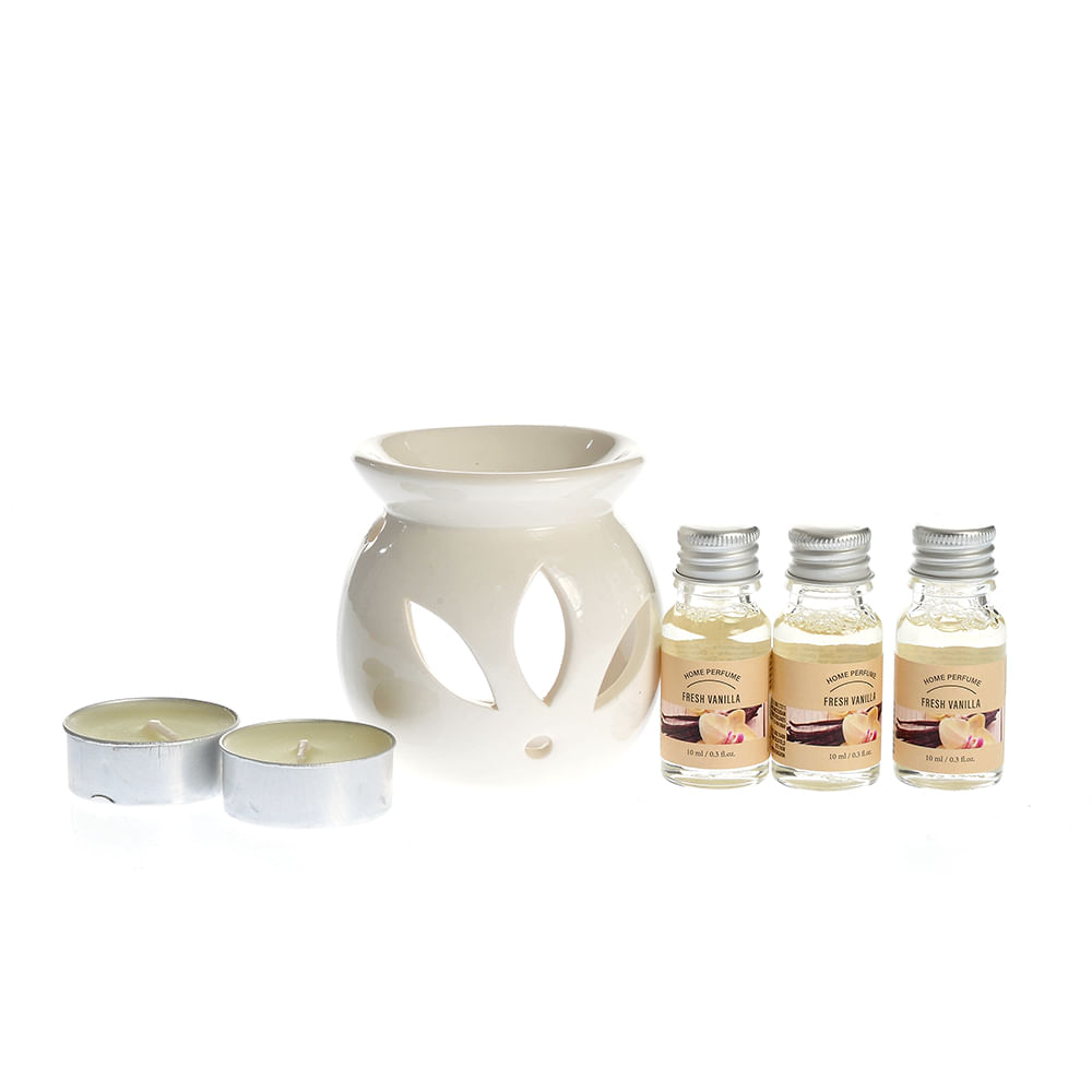 Suport pentru aromaterapie cu 3 uleiuri parfumate - 1 | YEO