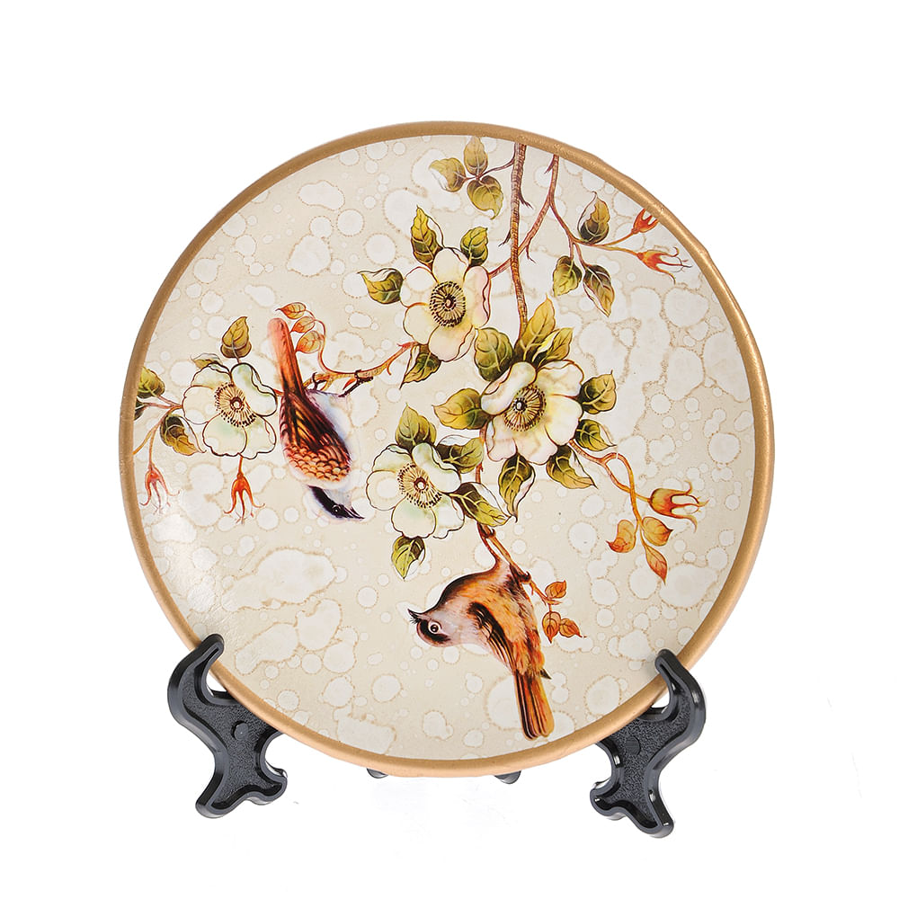 Platou decorativ cu flori 15 cm - 2 | YEO