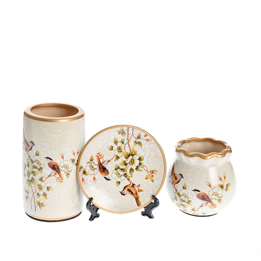 Platou decorativ cu flori 15 cm - 3 | YEO