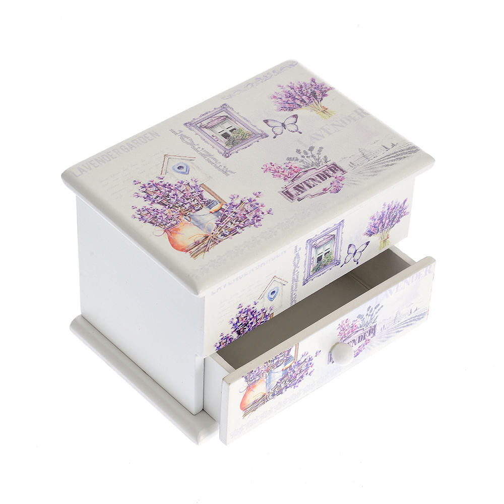 Cutie de bijuterii cu lavanda 13 cm - 2 | YEO