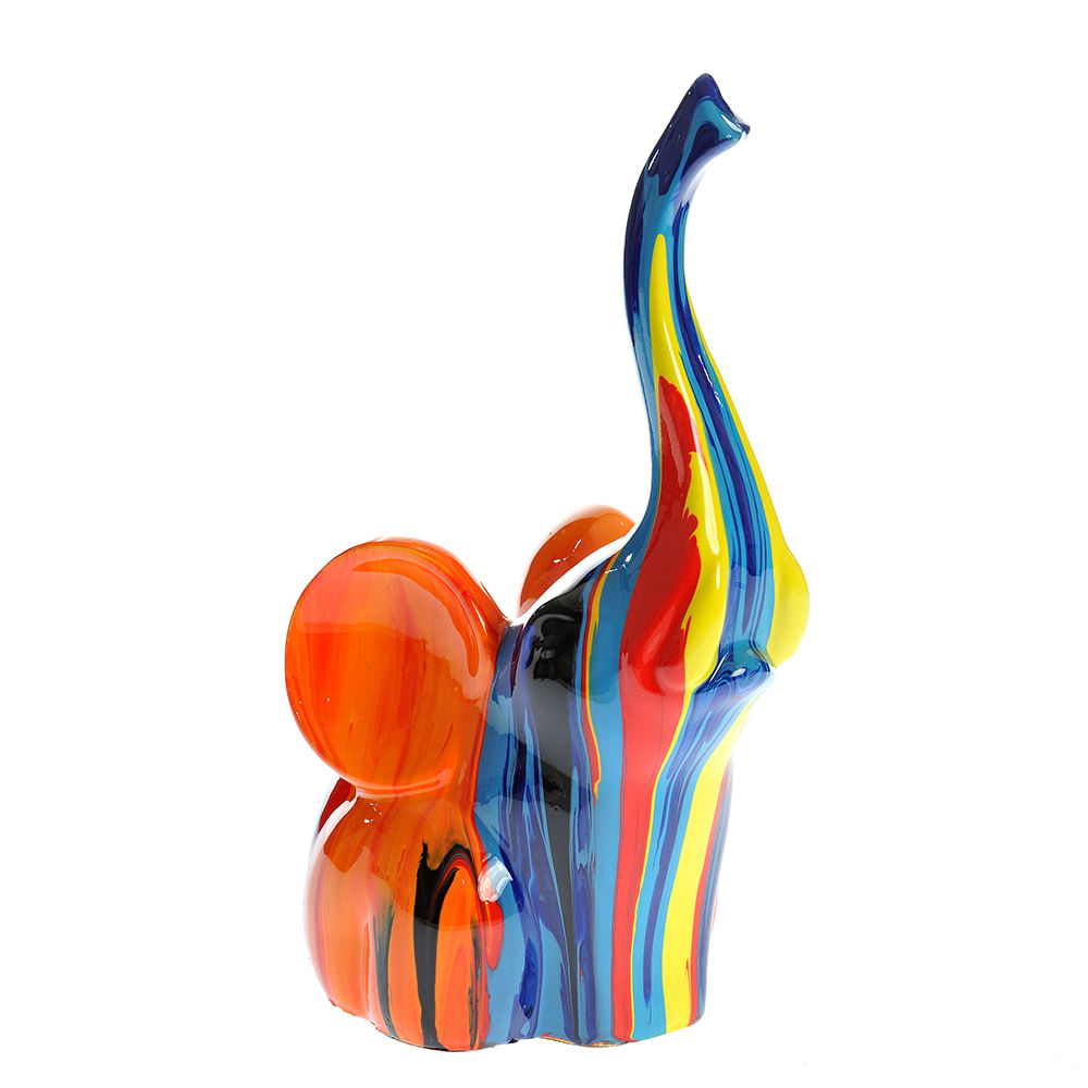Statueta elefant multicolor 25 cm