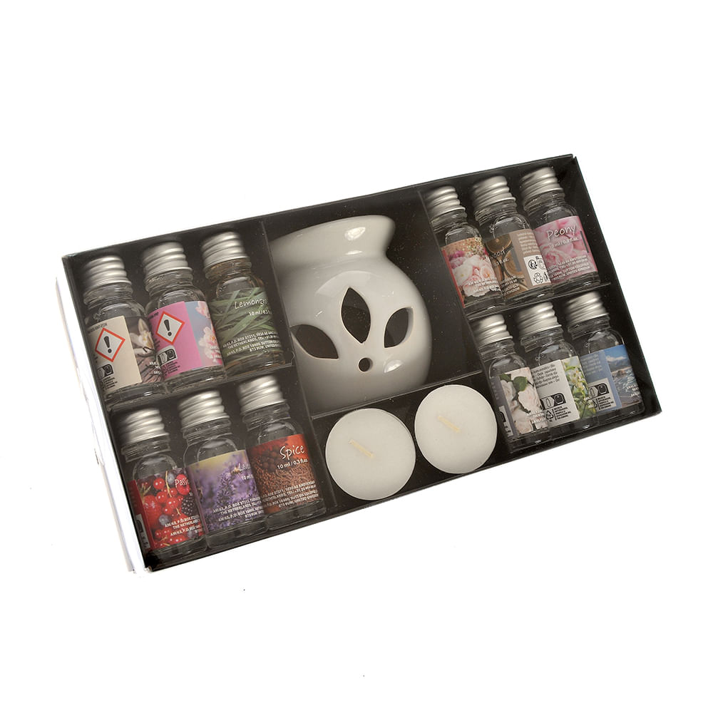 Suport aromaterapie cu 12 uleiuri parfumate - 1 | YEO